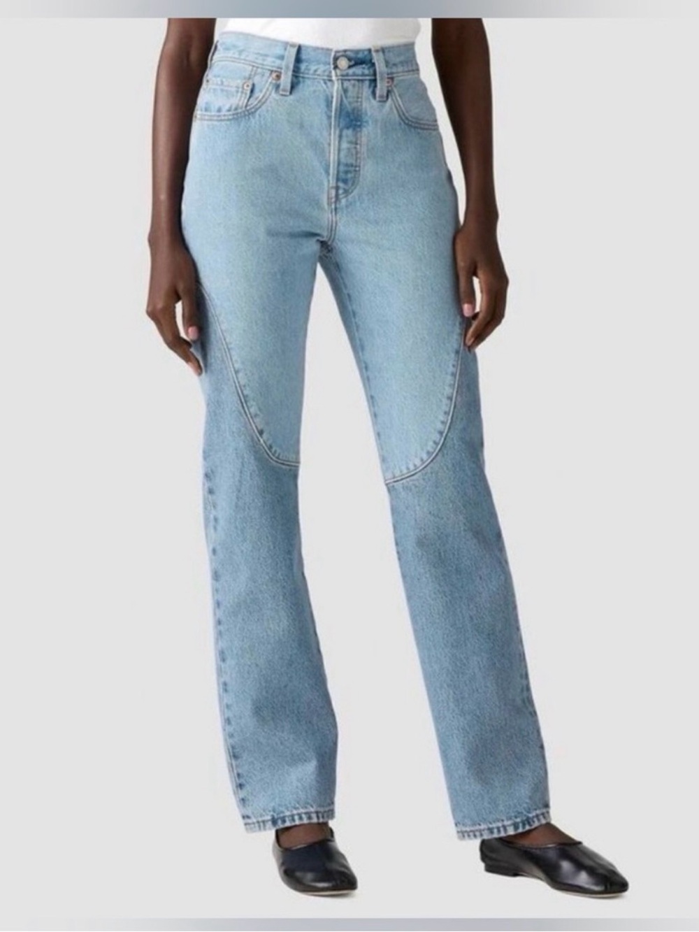 Levi’s 501 Chaps Blue High-Rise Straight Jeans - Women